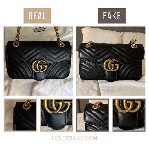 gucci marmont sandals real vs fake|Gucci Marmont bag vs real.